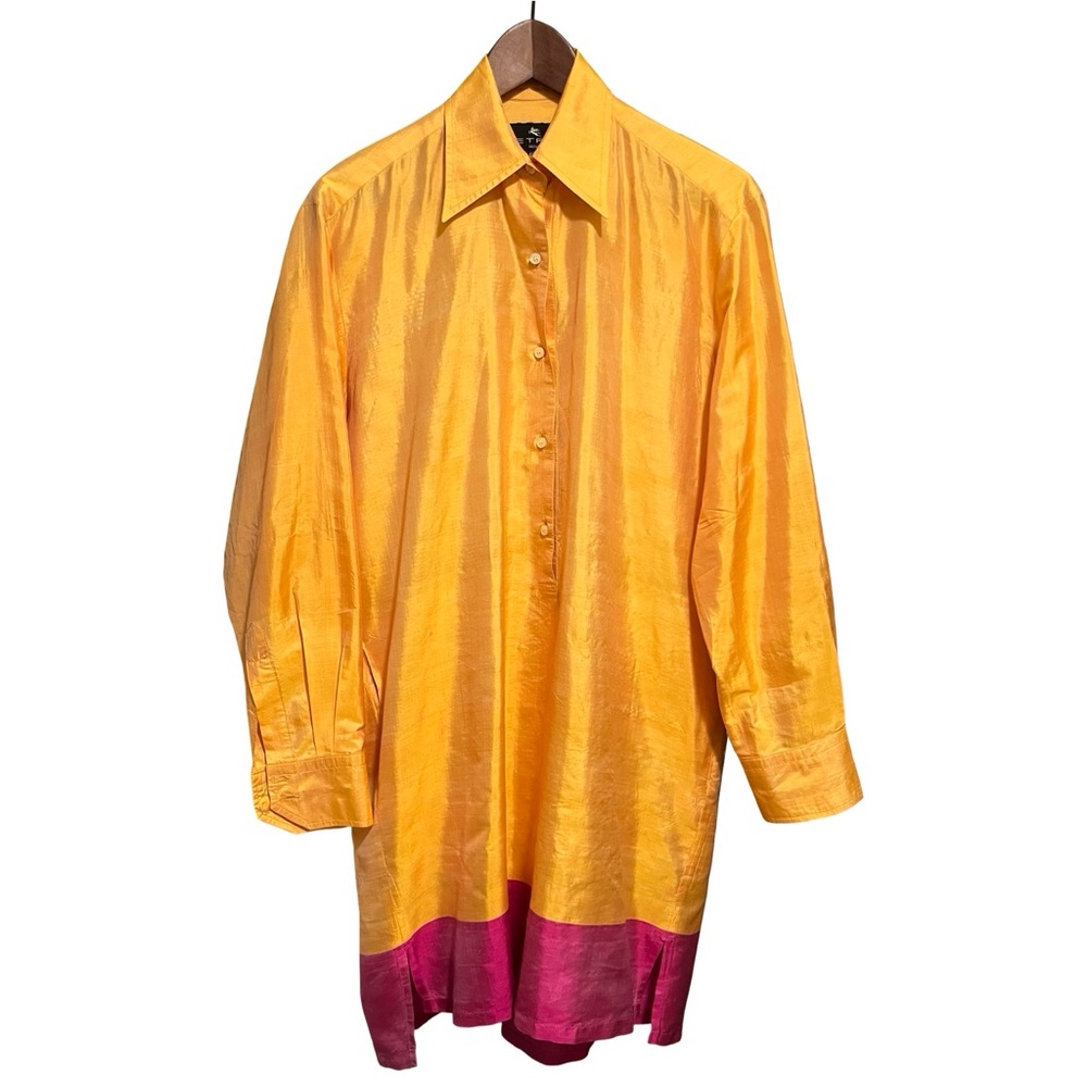 ETRO Color-block Silk Tunic Kurta